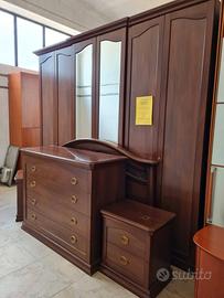 CAMERA DA LETTO CLASSICA NOCE SCURO