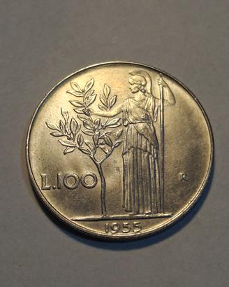 Repubblica Italiana 100 Lire Minerva 1955 FDC! 