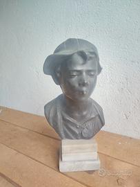 busto in bronzo scugnizzo  Giovanni de Martino