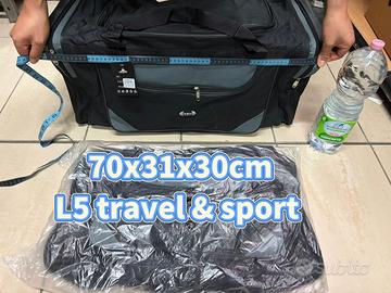 Borsone da viaggio 70x31x30 cm multitasche