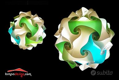 Lampada comodino Sfera colora moderna di design