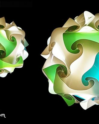 Lampada comodino Sfera colora moderna di design
