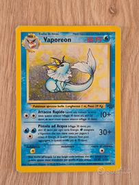 Carta Pokémon Holo Vaporeon set jungle