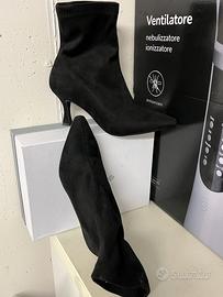 Stivaletto in camoscio elasticizzato Tacco 7 cm