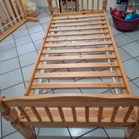 2 LETTINI VERO LEGNO DI PINO