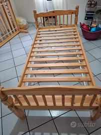 2 LETTINI VERO LEGNO DI PINO