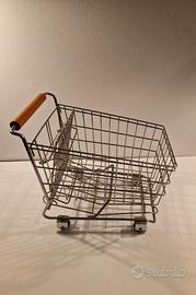 Mini carrello della spesa giocattolo
