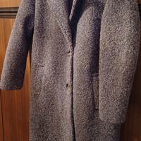 cappotto donna tessuto bouclé 