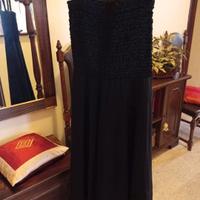Abito nero lungo elegante 