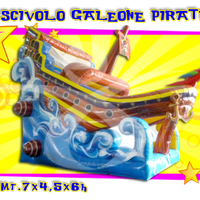 Gonfiabile Scivolo Galeone dei pirati 7x4.5x6H