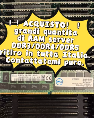 RAM SERVER DDR4 / DDR5 16 / 32 / 64 / 128 GB