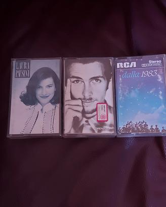 3 musicassette Dalla Pausini jovanotti