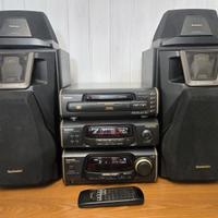 Stereo HIFI TECHNICS SA-EH60 +equalizzatore e 5 CD