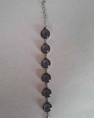 Bracciale con charms di mosaico 
