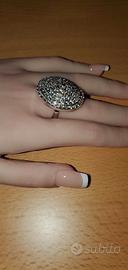 Anello Cocktail Style "Bella Swan"  con Swarovskin