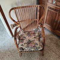 2 Sedie di vimini interno esterno 