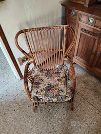 2 Sedie di vimini interno esterno 