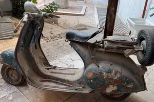 VESPA VMT2 1954 FARO BASSO - TARGA ORIGINALE BA