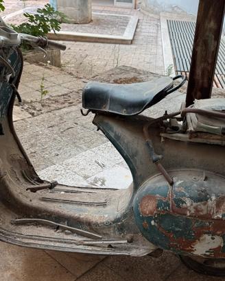 VESPA VMT2 1954 FARO BASSO - TARGA ORIGINALE BA