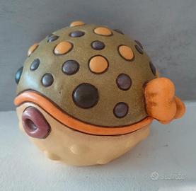 Statuetta in ceramica Thun "Pesce Palla" Nuovo!