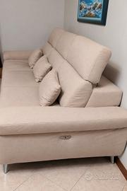 Divano 3 posti 250 cm relax elettrico, usb