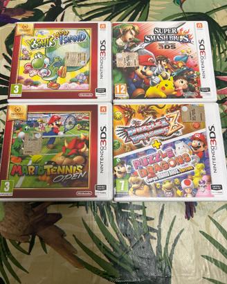 4 giochi per Nintendo 3DS