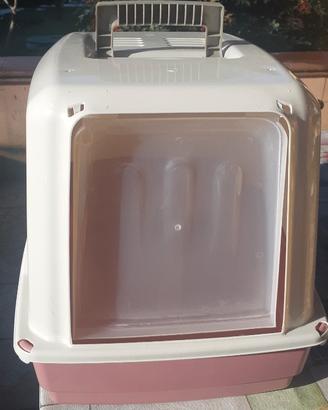 Lettiera per gatti coperta