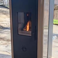 stufa a pellet ventilata 12 kW canalizzata 