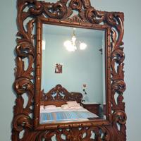 Specchio cornice di legno