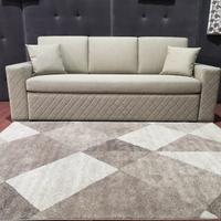 Divano 3 posti con doppia rete Monet in tessuto