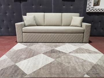 Divano 3 posti con doppia rete Monet in tessuto