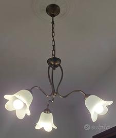 Lampadario classico a 3 luci