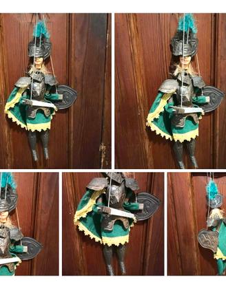 Pupo Siciliano marionetta metallo cm50 vinta verde