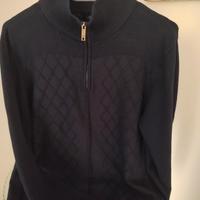 SALDI Maglione uomo Lancetti con zip XXL
