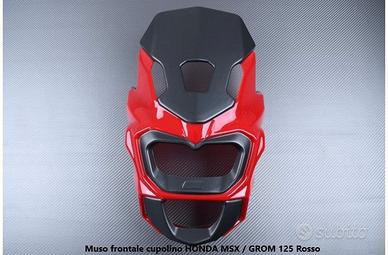 Muso frontale cupolino HONDA MSX / GROM 125 Rosso