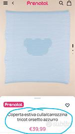 Nuova Copertina Estiva Tricot Prenatal 70x80