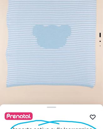 Nuova Copertina Estiva Tricot Prenatal 70x80