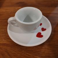tazzina da caffè con piattino -bialetti- cuoricini