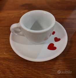 tazzina da caffè con piattino -bialetti- cuoricini