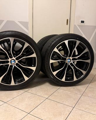 Cerchi+gomme estive per bmw x5  r 21 doppia misura