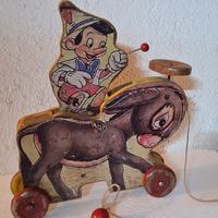 Prototipo di Pinocchio su asino, 1940