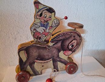 Prototipo di Pinocchio su asino, 1940