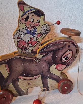 Prototipo di Pinocchio su asino, 1940