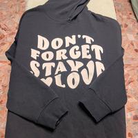 Felpa nera ragazza, felpa viola