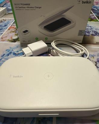Base di ricarica e sanitizzatore  luce UV Belkin