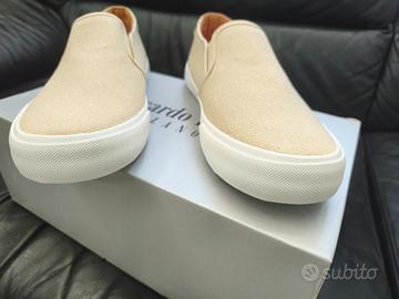 Scarpe Riccardo Ricci slip on beige/panna ne 40