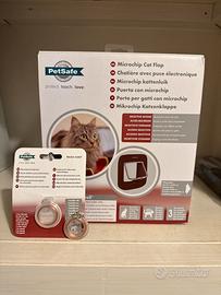 Porta per gatti con microchip