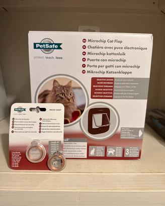 Porta per gatti con microchip