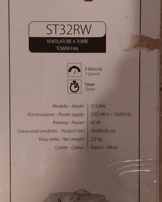 Smartway Ventilatore a torre- Mod. ST32RW