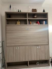 Mobile con LETTO a scomparsa + libreria + armadi